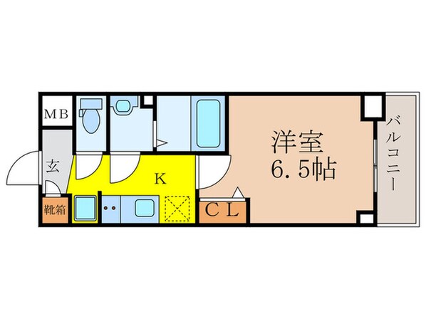 ﾌﾟﾚｻﾝｽ新大阪ｲｵﾘｱ(315)の物件間取画像